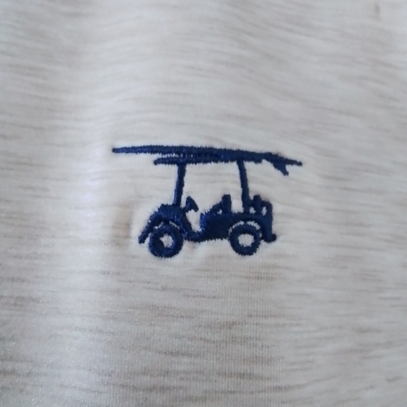 Bald Head Blues Albatross Performance Golf Polo Heather Sand Dollar - L - Picture 11 of 15